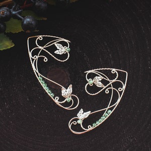 Pair Elven Ear Cuffs - Copper Elf Ear Cuffs - Silver elven ear cuffs