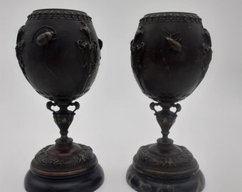 Bronze figure of "Dier" Beeldhouwer Auguste Nicolas Cain