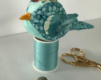 Handmade Bluebird Pincushion