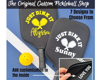 Personalized Pickleball Paddle Gift Personalized Pickleball Cover Custom Pickleball Cover Gift Pickleball Christmas Gift Retirement Gift