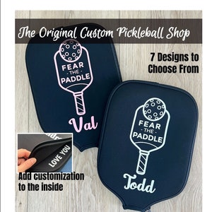 Personalized Pickleball Paddle Gift Personalized Pickleball Cover Custom Pickleball Cover Gift Pickleball Christmas Gift Retirement Gift