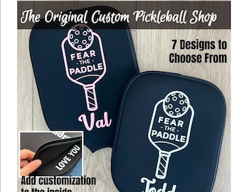 Personalized Pickleball Paddle Gift Personalized Pickleball Cover Custom Pickleball Cover Gift Pickleball Christmas Gift Retirement Gift