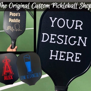 Personalized Pickleball Paddle Gift Personalized Pickleball Paddle Custom Pickleball Paddle Gift Pickleball Christmas Gift Retirement Gift