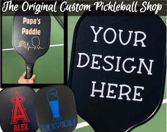 Cadeau de pagaie de pickleball personnalisé Pagaie de pickleball personnalisée Cadeau de pagaie de pickleball personnalisé Pickleball Cadeau de Noël Cadeau de départ à la retraite