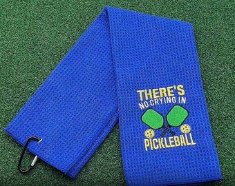 Pickleball Towel with Clip Custom Pickleball Paddle Towel Sports Towel Pickleball Cover Pickleball Gift Towel