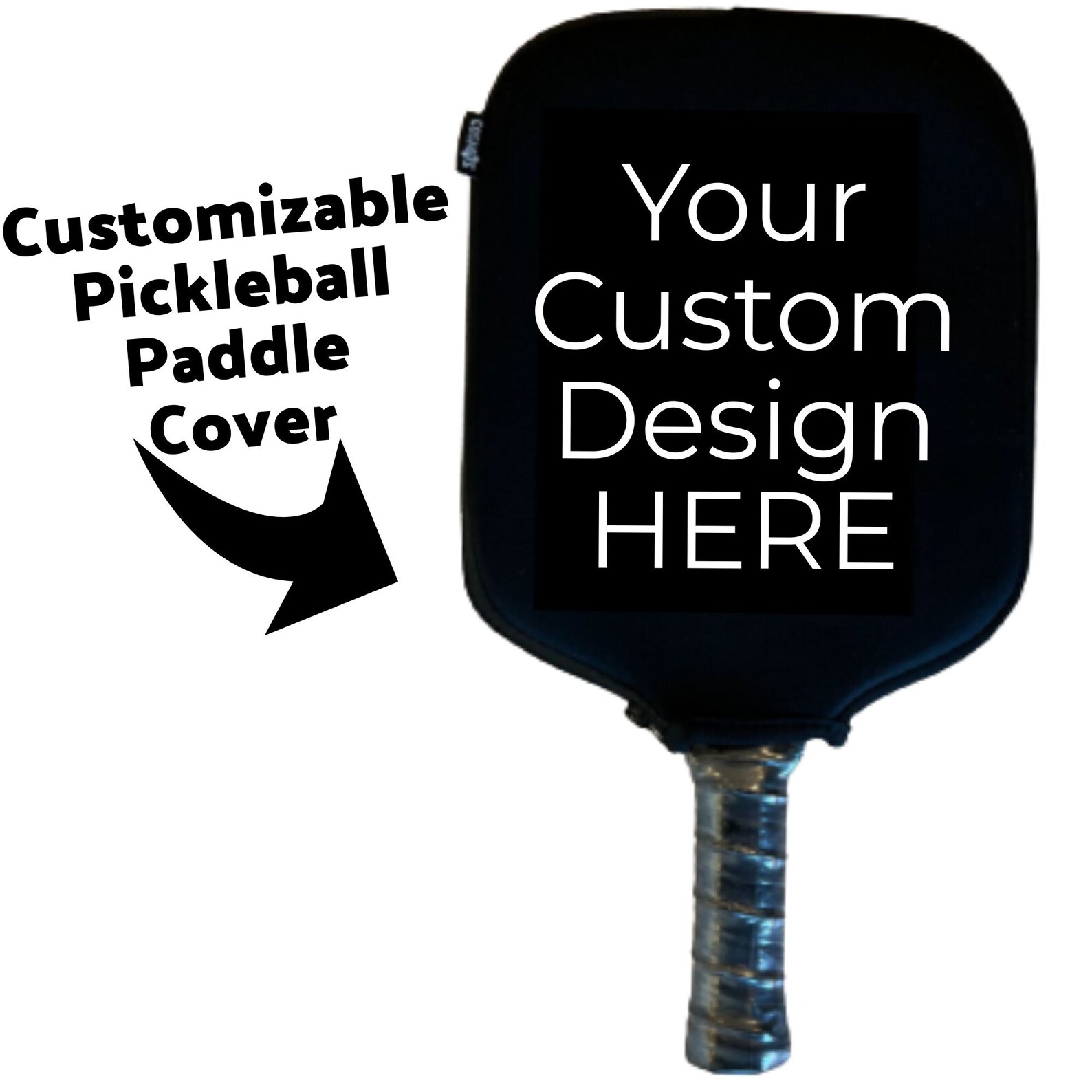 Personalized Custom Pickleball Paddle Cover Custom Design Etsy