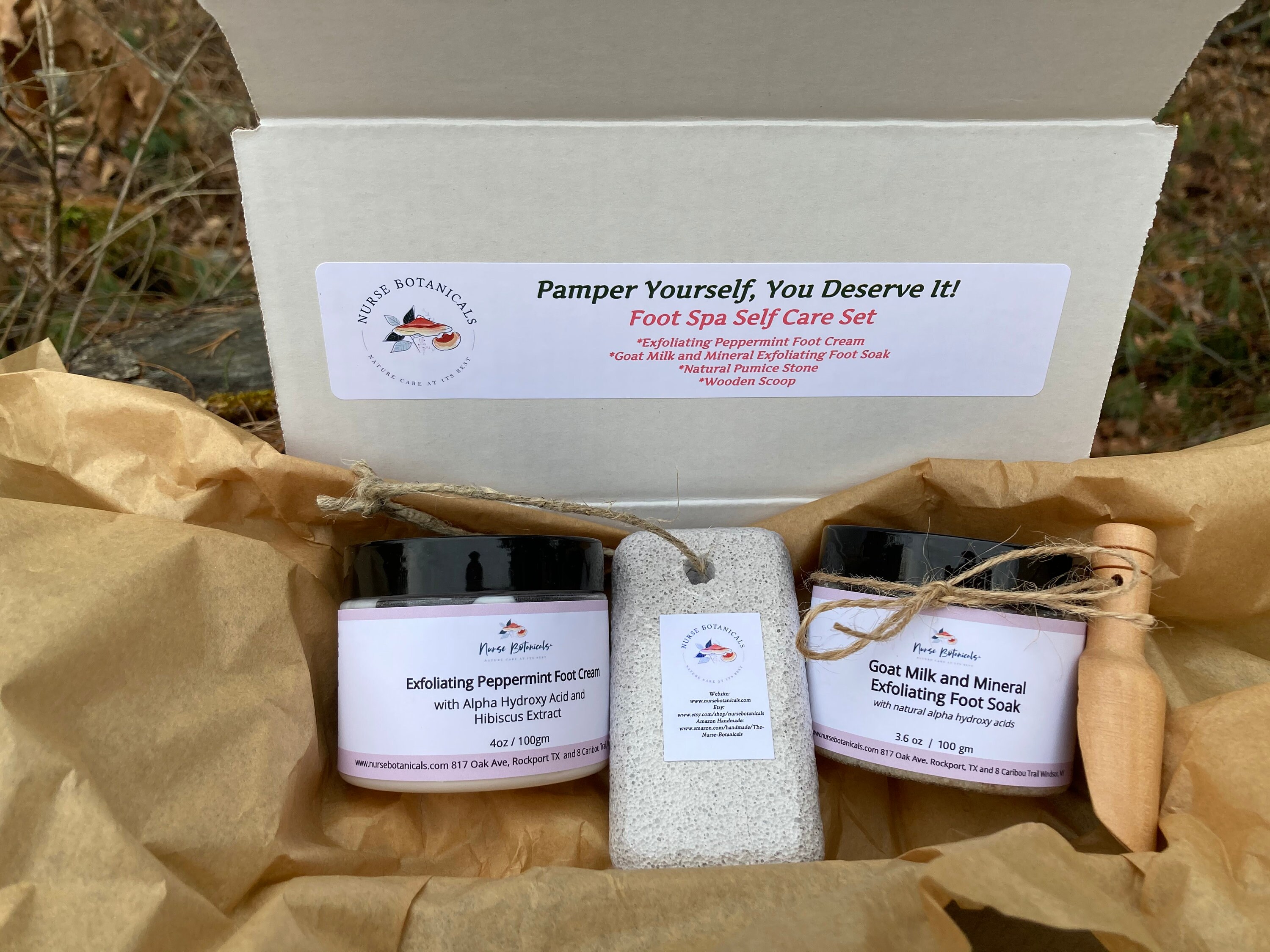 Peppermint Foot Spa Gift Set Pedicure Gift Box Foot Care Etsy