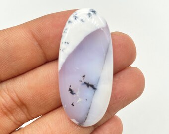 Dendrite Opal Cabochon,Natural Dendrite Opal Smooth Oval shape Cabochon with Amazing Quality, 27.25 Ct, 38X17X5 // Y-4