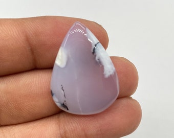 Dendrite Opal Cabochon,Natural Dendrite Opal Smooth Pear shape Cabochon with Amazing Quality, 14.40 Ct, 25X19X4 // Y-8