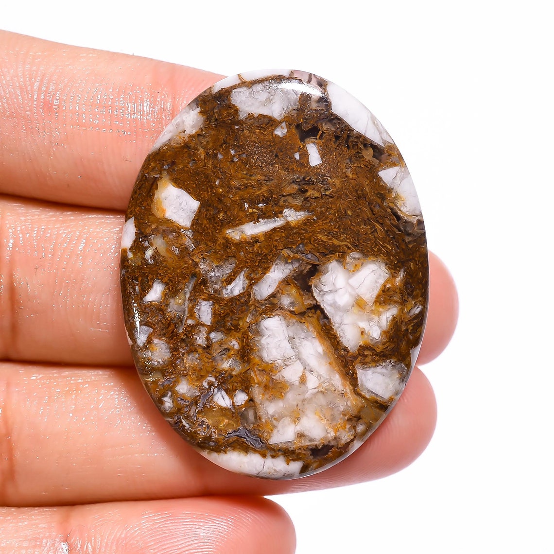 Wild Horse Jasper Cabochon, Natural Wild Horse Jasper Oval Smooth