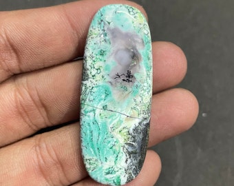 Dendrite Opal Cabochon, Natural Dendrite Radiant Smooth Oval Cabochon with Amazing Quality, 36 Ct, 48X19X5 // M-75