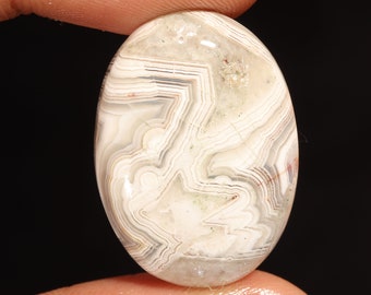 Tempting Top Quality 100% Natural Crazy Lace Agate Oval Shape Cabochon Loose Gemstone For Making Jewelry 38.70 Ct 29X21X8 MM UV-81