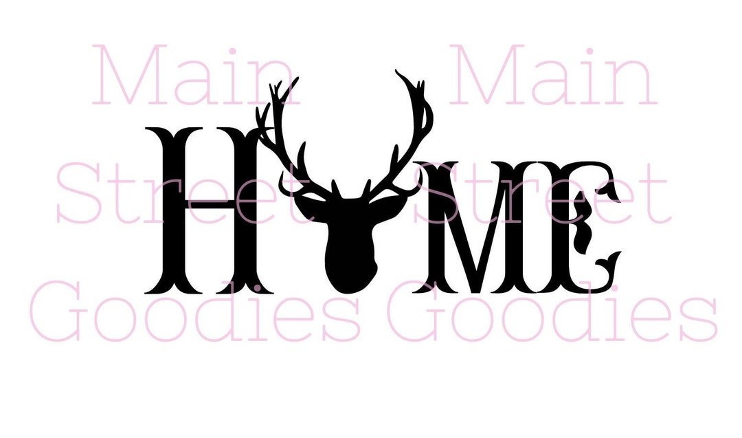 Home Deer Mat Svg/instant Download/cricut Etsy