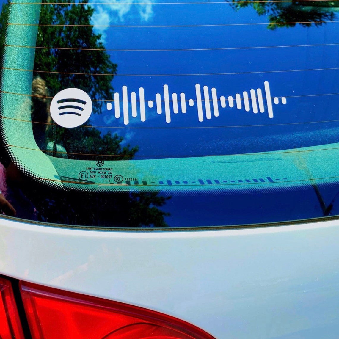 Spotify Car Decal Spotify Song Car Sticker Custom Decal Etsy
