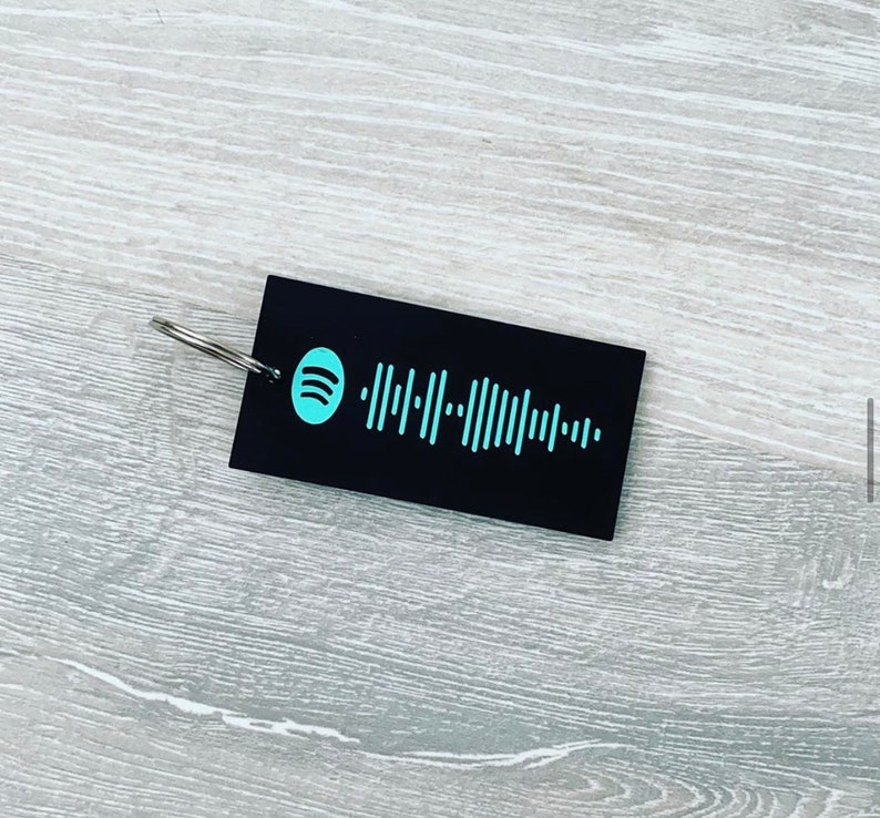 Spotify Code Keychain Keyring Spotify Song Personalised Etsy