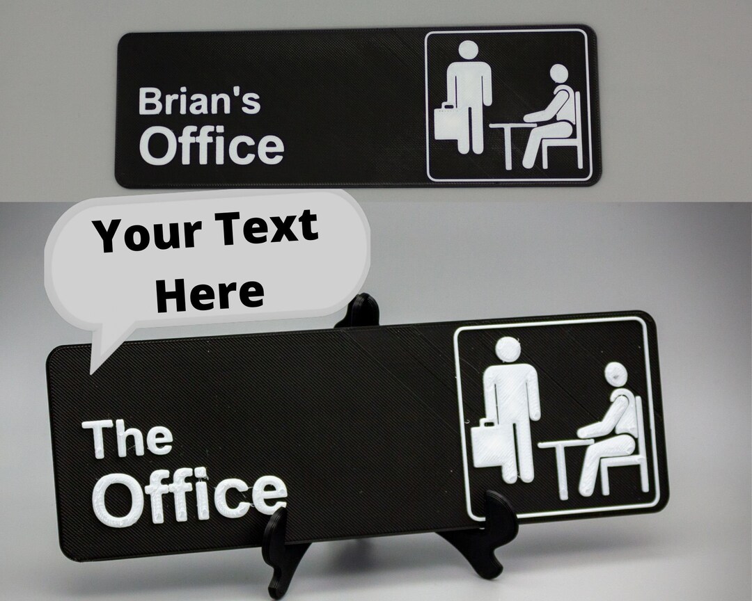 Customisable the Office TV Show Sign for Door or Wall, 3d Printed Door ...