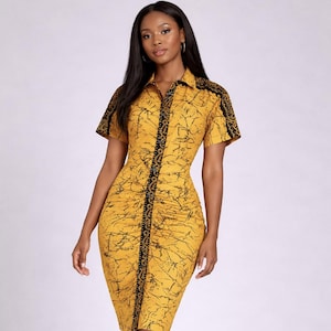 Shirt Fitted African Dresses - Etsy Shirt Fitted African Dresses - Etsy