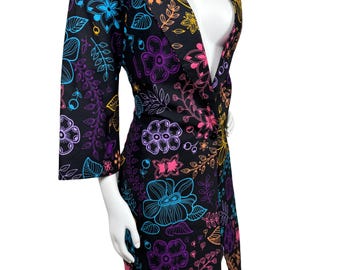 African Print Blazer: Ankara Floral Cotton Jacket