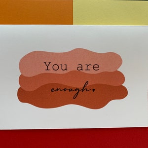 Cartes d’affirmation positive- Cartes faites à la main avec enveloppe assortie - Individus ou ensemble - Blanc à l’intérieur