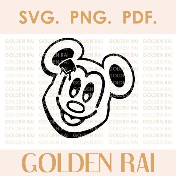 Mickey Waffle - SVG. PDF. PNG. - Mouse Waffle Cricut for Vinyl - Digital File