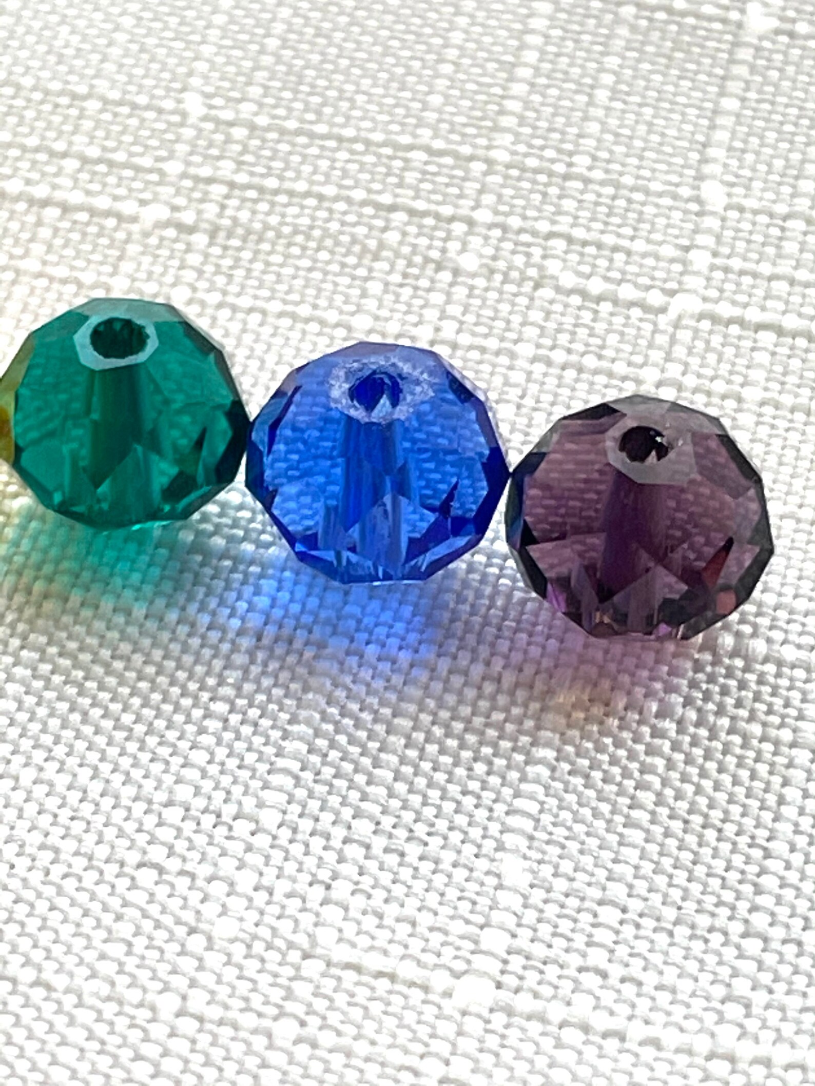 Crystal Glass Rainbow Beads 8mm with 2mm vertical hole Qty 6 Etsy