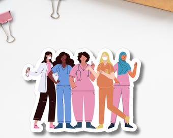 Women in the Medical Field Sticker