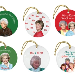Golden Christmas Ornaments (Multiple Options)