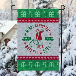 Funny “Shitters Full&quot; Garden Flag