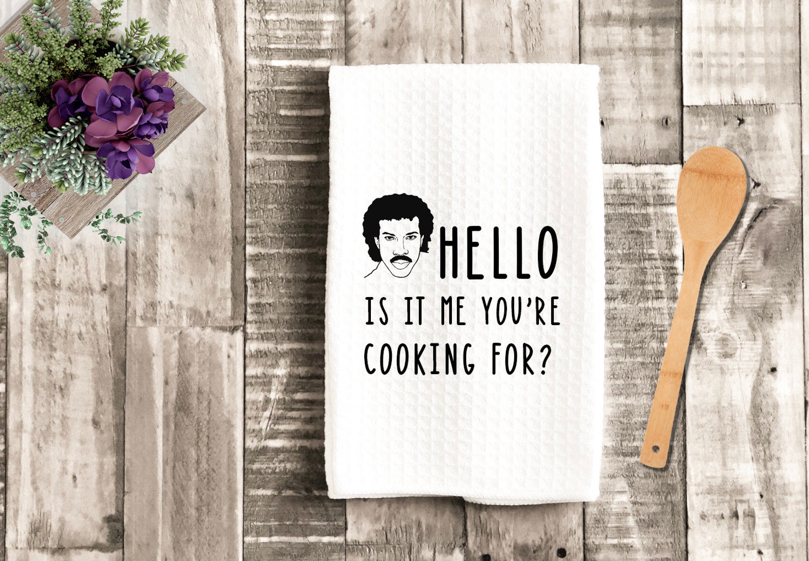 Hello Is It Me Youre Cooking For Waffle Kitchen Towel Etsy Hello is it me youre cooking for waffle kitchen towel etsy