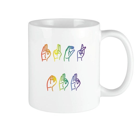 Fuck off american Sign Language Coffee Mug Etsy