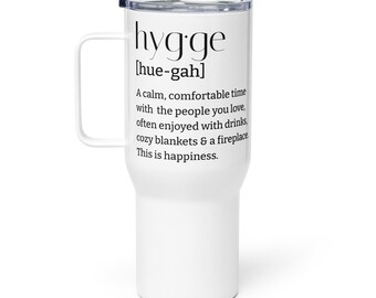 Taza de viaje Hygge, taza acogedora nórdica danesa, 740 ml