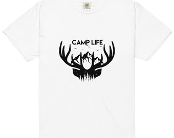 Camiseta Happy Camper, Camiseta para amantes de la naturaleza y la vida de campamento