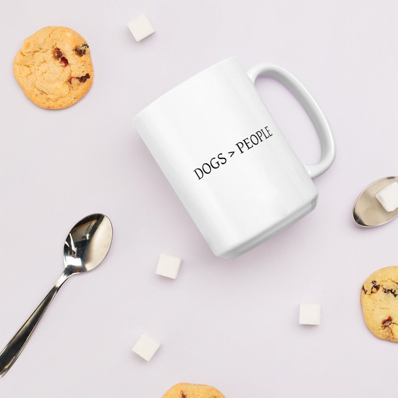 CAbeachCOmountains Dogs Over People Mug - Thumbnail 5