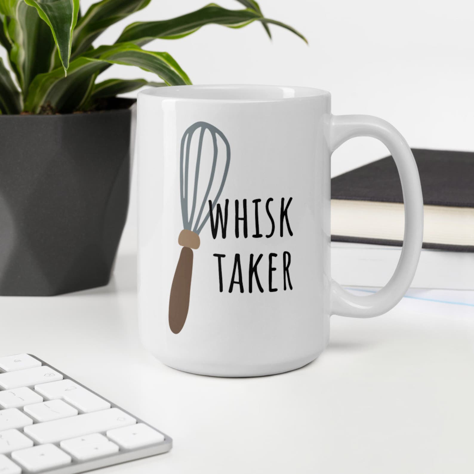 Whisk Taker Mug, Whisk Taker, Risk Taker, Baking, Baking Mug, Baking