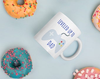 Taza "Papá Subido de Nivel", Anuncio de Papá Gamer
