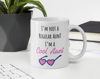 Aunt Mug, Auntie Gift , Baby Announcement, Pregnancy Announcement, Cool Aunt Mug , New Aunt Gift, New Aunt Mug, New Auntie, Auntie Mug