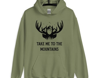 Mountain Hoodie, Adventure Outdoor Lover Gift