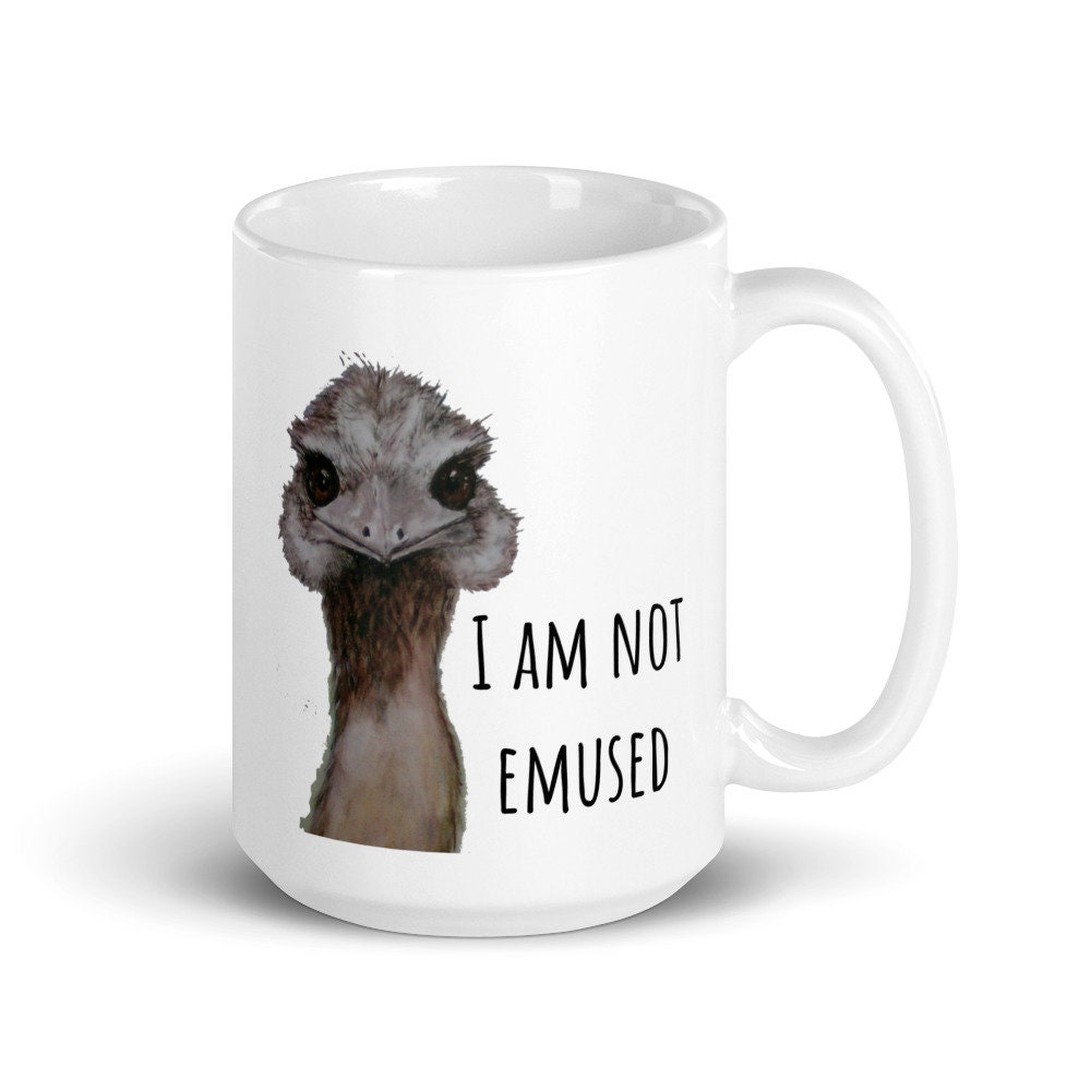 Funny Emu Mug, Funny Emu, Emu, Emu Mug, Mug Emu, Emu Lover, I Love Emus ...