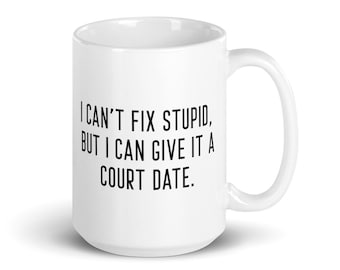 Taza divertida para abogados, regalo de graduación de la facultad de derecho