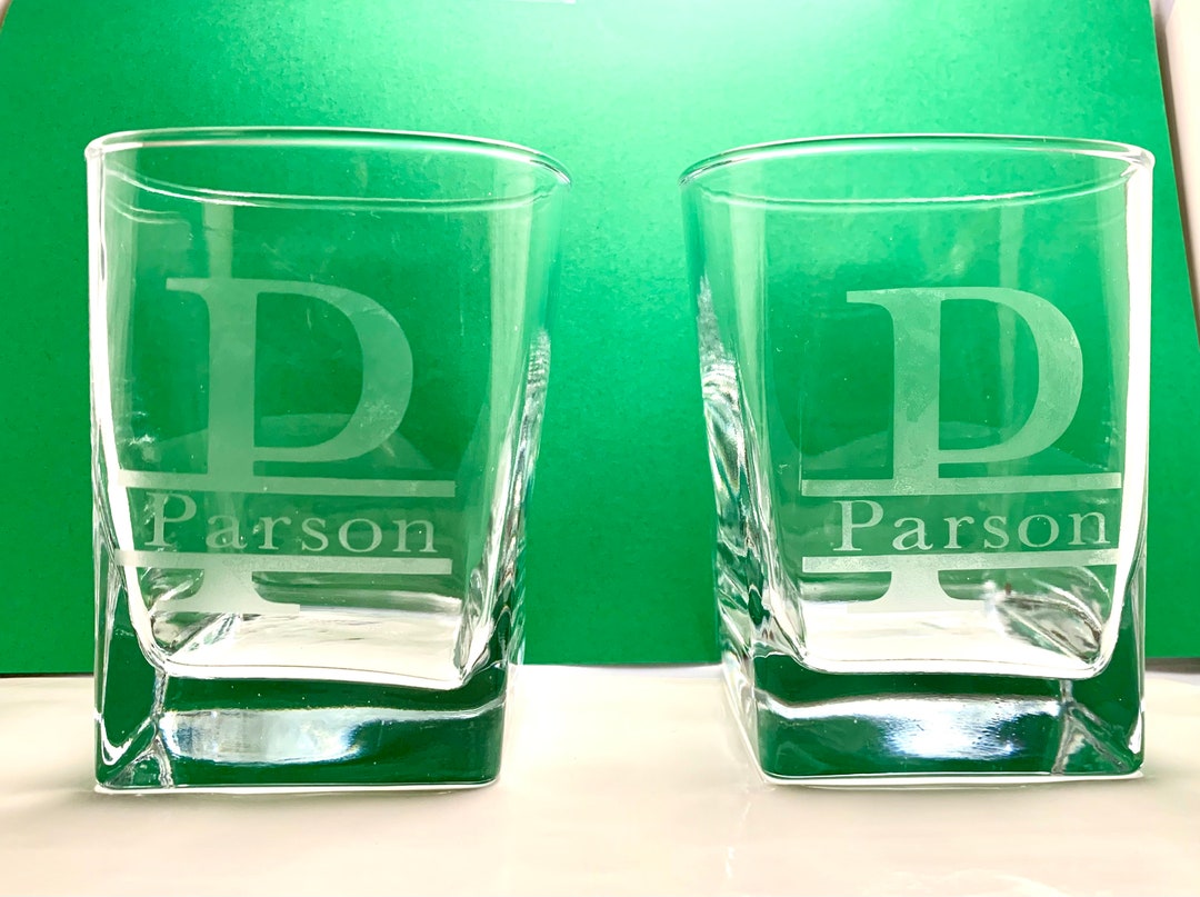 Personalized Whiskey Glasses Etsy