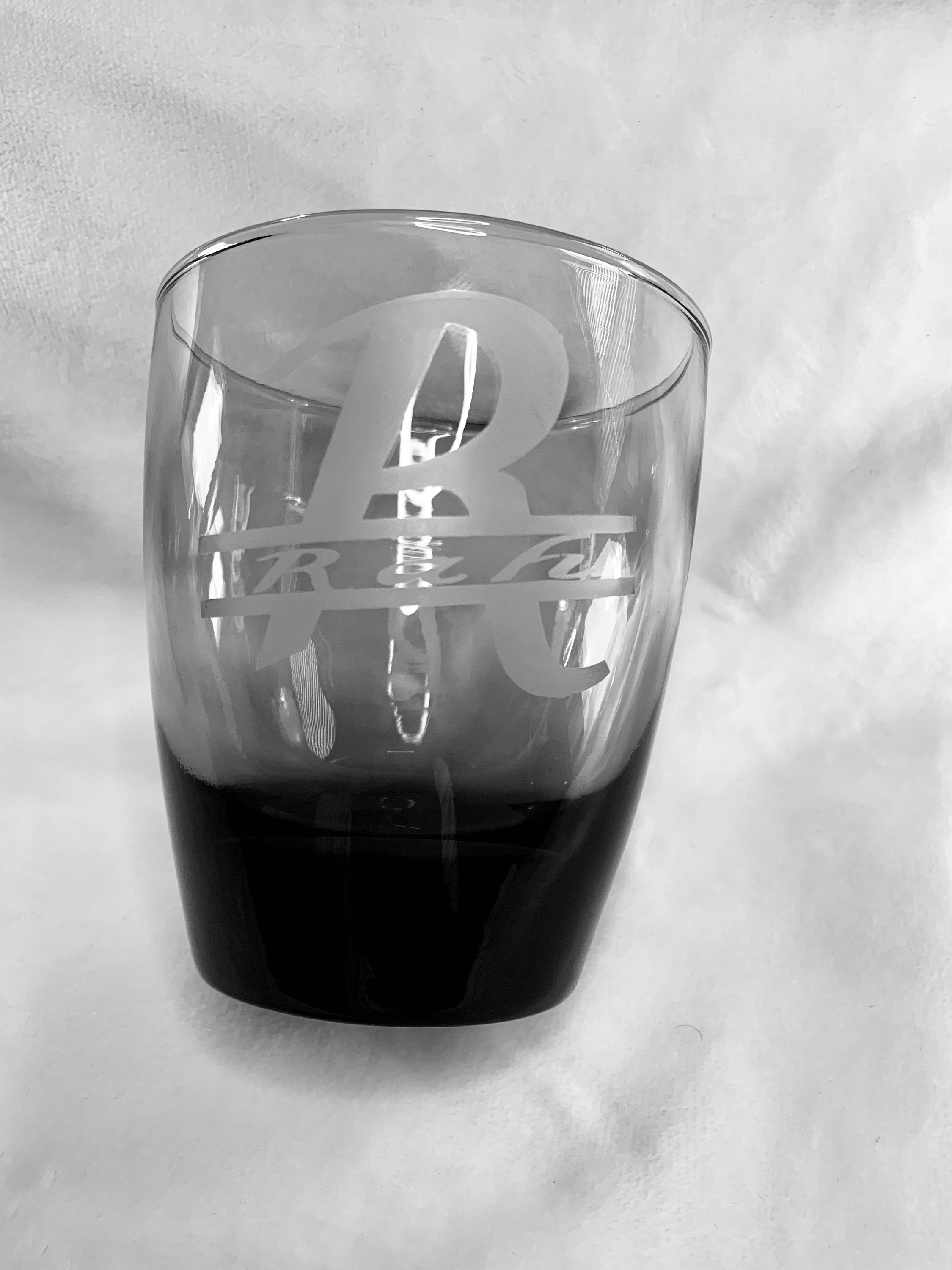 personalized etched bourbon glasses