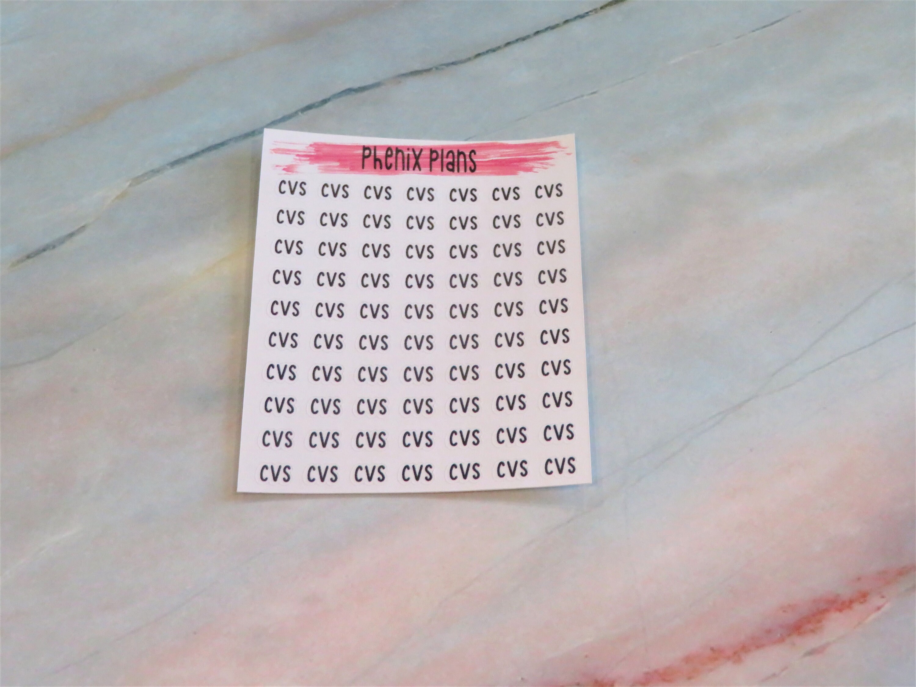 CVS Script Stickers for Paper Planners Plum Paper Erin Etsy España