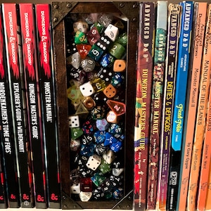 RPG Dice Book Nook / Shelf Display