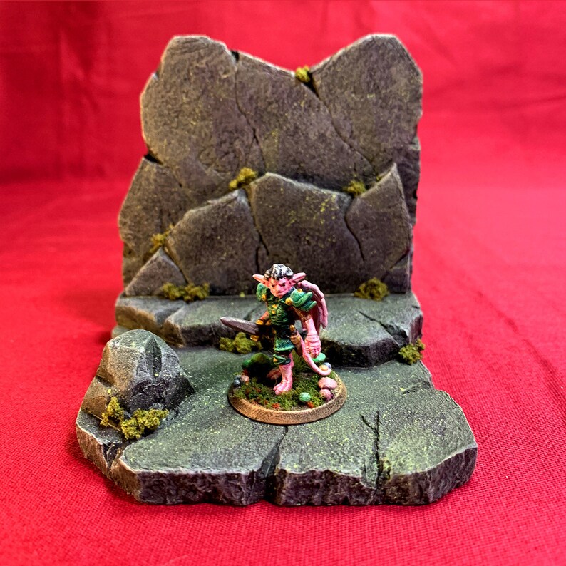 d-d-rpg-mini-display-stand-diorama-the-cave-etsy