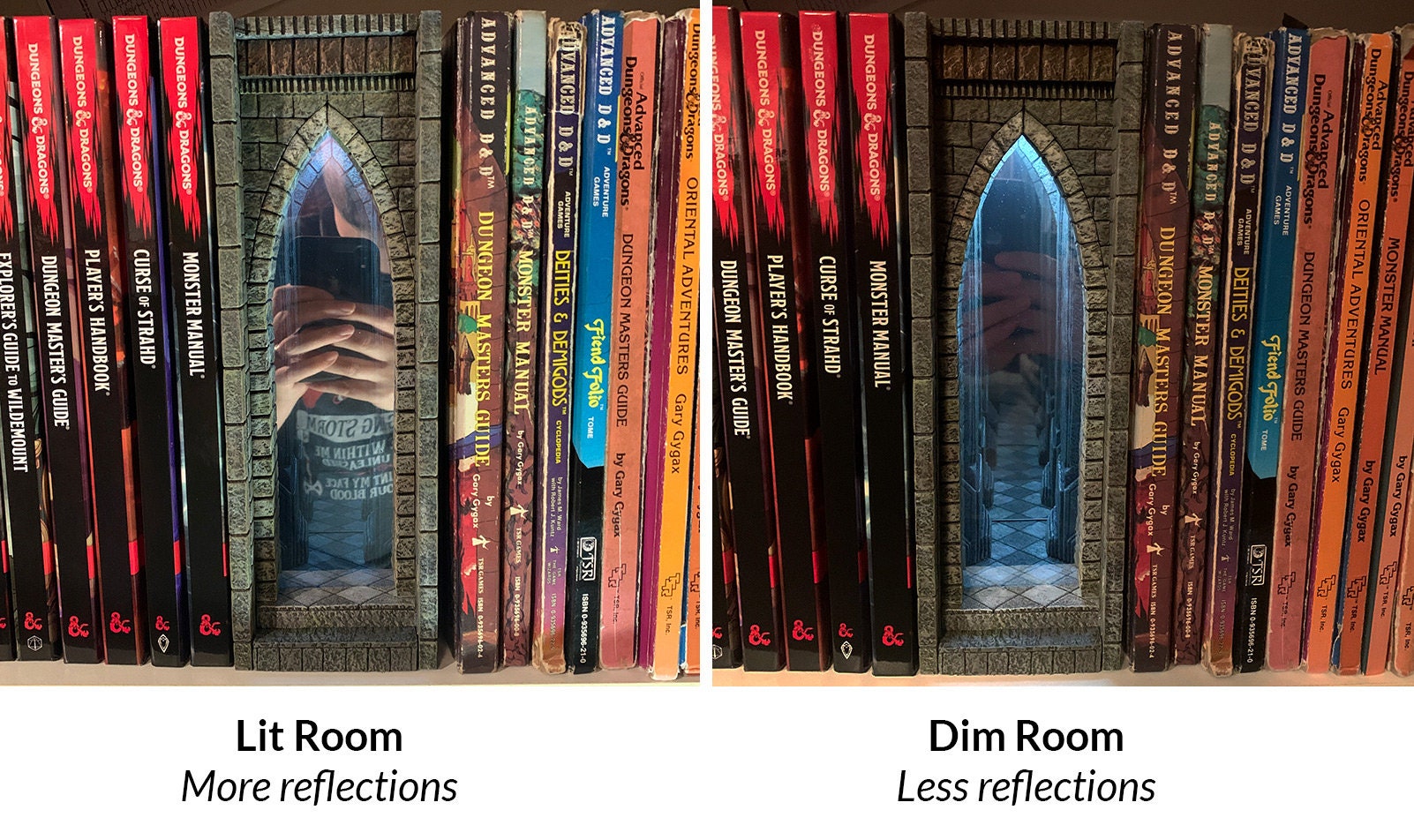 Infinity Mirror Book Nook Shelf Insert / Diorama RPG / Etsy