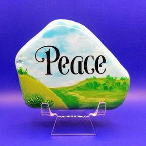 Acrylic Painted Inspirational Rock, Acrylic Rock, Painted Rock, Faded Painted Rock, Gift, Home Decor