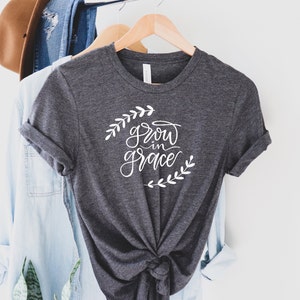 Grow in grace women’s Christian graphic t-shirt