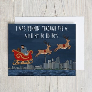 Xmas in the 6-kaart | Toronto | Ontario-kaart | Grappige kerstkaart | jaren 2000