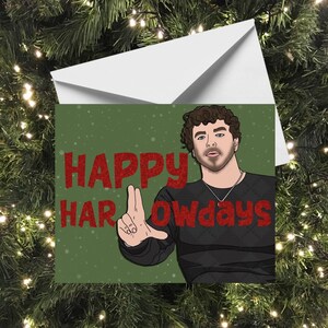 Carte Happy Harlowday | Carte de Noël drôle