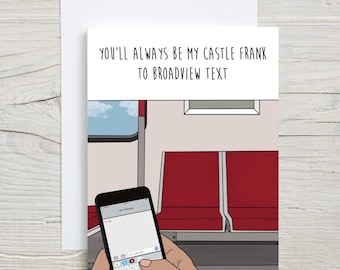 Broadview Love Card | Funny Valentine&#39;s Day Card | Anniversary Card | Toronto | Ontario Card